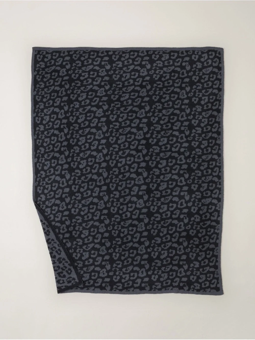 Barefoot Dreams Graphite / Carbon Leopard Throw Blanket